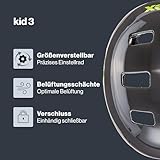 Uvex Kinder kid 3 Fahrradhelm, Grau (Dirtbike Gray-Lime), 51-55 cm - 2