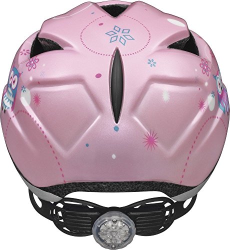 Abus Unisex - Kinder Fahrradhelm Anuky, 08184, Rosa (rose owl), Gr. S (46-52 cm) - 3