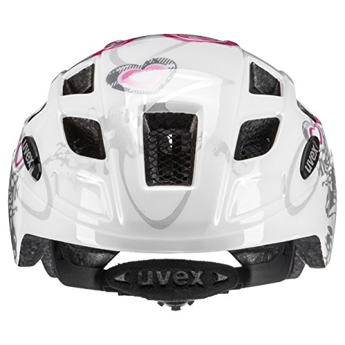 Uvex Kinder Finale Junior Mountainbikehelm, Mehrfarbig (Heart White pink), 51-55 cm - 4