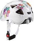 ALPINA Kinder Radhelm Ximo Flash Fahrradhelm, White-Flower, 47-51 cm - 2