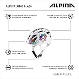 ALPINA Kinder Radhelm Ximo Flash Fahrradhelm, White-Flower, 47-51 cm - 8