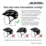 ALPINA Kinder Radhelm Ximo Flash Fahrradhelm, White-Flower, 47-51 cm - 6