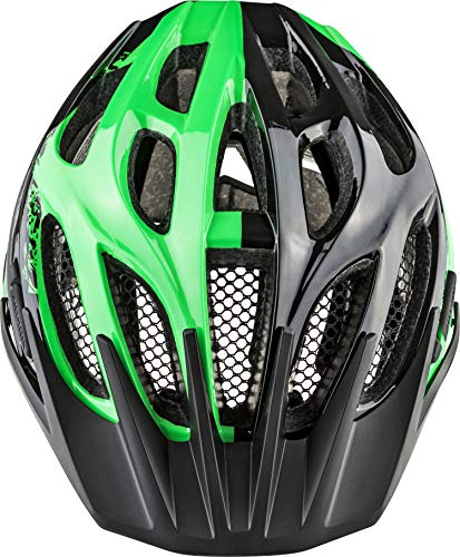 ALPINA Jungen Fb Jr. 2.0 Fahrradhelm, Black-Green, 50-55 cm - 3