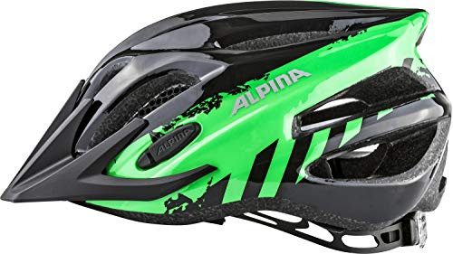 ALPINA Jungen Fb Jr. 2.0 Fahrradhelm, Black-Green, 50-55 cm - 5