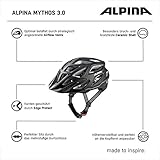 ALPINA Erwachsene Mythos 3.0 L.E. Fahrradhelm, Black matt, 57-62 cm - 7