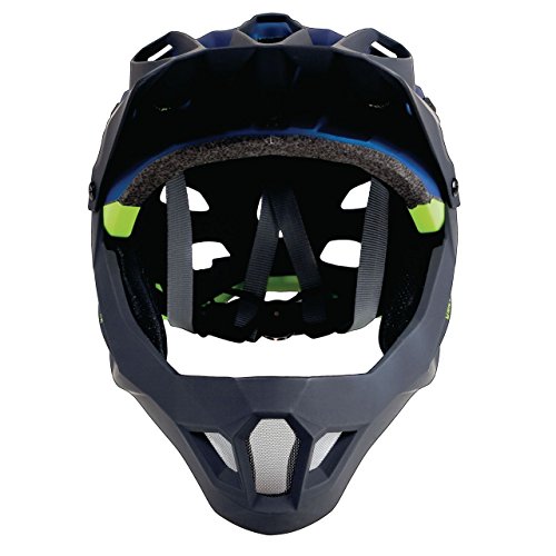 ALPINA Erwachsene King Carapax Fahrradhelm, darkblue-neon, 57-62 cm - 3