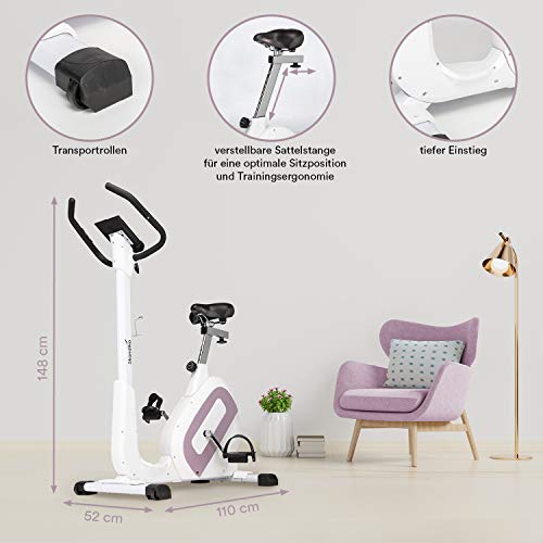 skandika Ergometer Hometrainer Elskling, Auswahl aus verschiedenen Sätteln, Magnetbremssystem, 11 kg Schwungmasse, 24 Trainingsprogramme, Tablet-Halterung, Bluetooth und App-Steuerung - 7