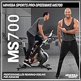 Miweba Sports Profi Indoor Cycling Bike MS700 - Ergometer - Speedbike - Heimtrainer - 20 kg Schwungmasse - 32 Intensitätsstufen - Magnetbremse - App-Steuerung - 2