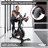 Miweba Sports Profi Indoor Cycling Bike MS700 - Ergometer - Speedbike - Heimtrainer - 20 kg Schwungmasse - 32 Intensitätsstufen - Magnetbremse - App-Steuerung - 6