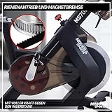 Miweba Sports Profi Indoor Cycling Bike MS700 - Ergometer - Speedbike - Heimtrainer - 20 kg Schwungmasse - 32 Intensitätsstufen - Magnetbremse - App-Steuerung - 7