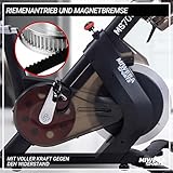 Miweba Sports Profi Indoor Cycling Bike MS700 - Ergometer - Speedbike - Heimtrainer - 20 kg Schwungmasse - 32 Intensitätsstufen - Magnetbremse - App-Steuerung - 7