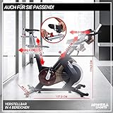 Miweba Sports Profi Indoor Cycling Bike MS700 - Ergometer - Speedbike - Heimtrainer - 20 kg Schwungmasse - 32 Intensitätsstufen - Magnetbremse - App-Steuerung - 9