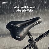 AARON Fahrradsattel - ergonomischer Fahrradsitz für Damen und Herren - Gelsattel ist bequem und wasserdicht - Fahrrad Sattel für Trekkingrad, Mountainbike, Stadtrad, E-Bike - 5