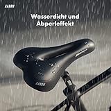 AARON Fahrradsattel - ergonomischer Fahrradsitz für Damen und Herren - Gelsattel ist bequem und wasserdicht - Fahrrad Sattel für Trekkingrad, Mountainbike, Stadtrad, E-Bike - 5