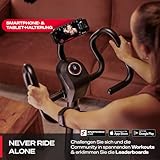 Ergometer Heimtrainer SPORTSTECH ESX600s | Indoor Cycling Bike 10kg Schwungmasse mit LED | 360° Tablet-Halterung | Exercise Bike Riemenantrieb geräuscharm | Trainingsgeräte für das Ausdauertraining - 9