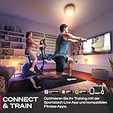 Ergometer Heimtrainer SPORTSTECH ESX600s | Indoor Cycling Bike 10kg Schwungmasse mit LED | 360° Tablet-Halterung | Exercise Bike Riemenantrieb geräuscharm | Trainingsgeräte für das Ausdauertraining - 6