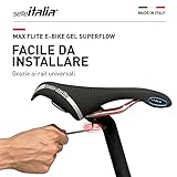Selle Italia Unisex – Erwachsene MAX FLITE E-Bike Sättel, Black, L3 - 5