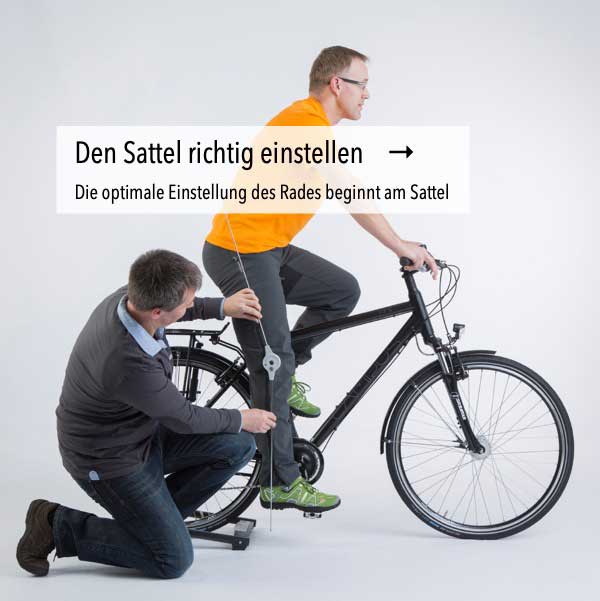 Fahrradsattel richtig einstellen und ausrichten