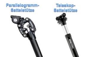 Aufbau Parallelogramm- und Teleskopsattelstütze 