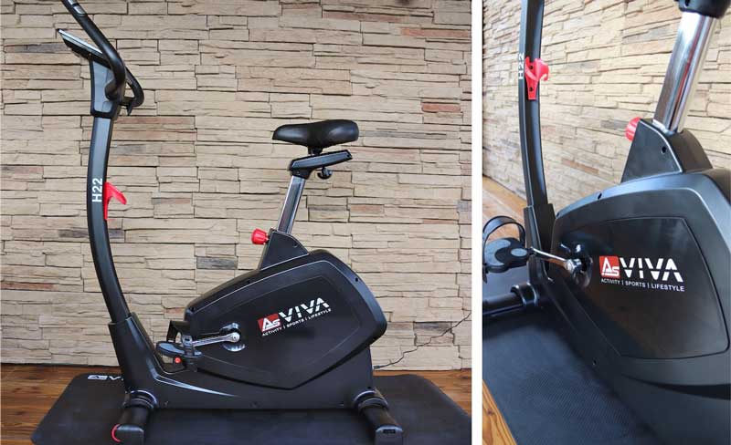 Die Bilder zeigen den Asviva H22 Ergometer