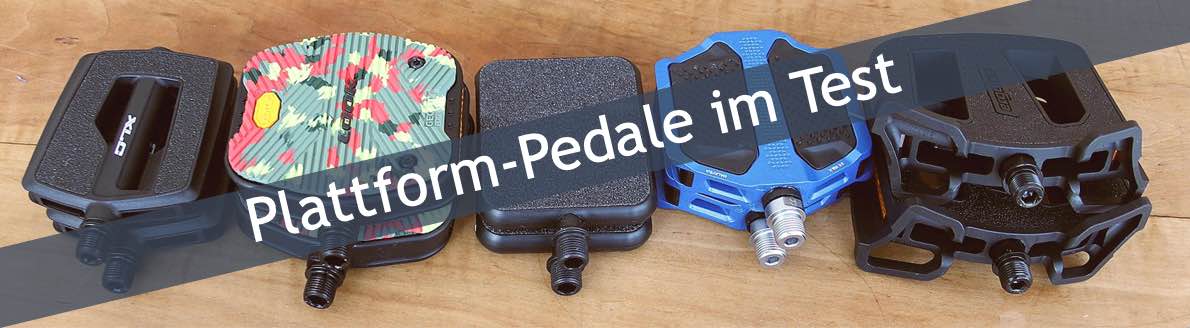 Fahrradpedal-Test: Plattform-Pedale ohne Pins und Metallzacken