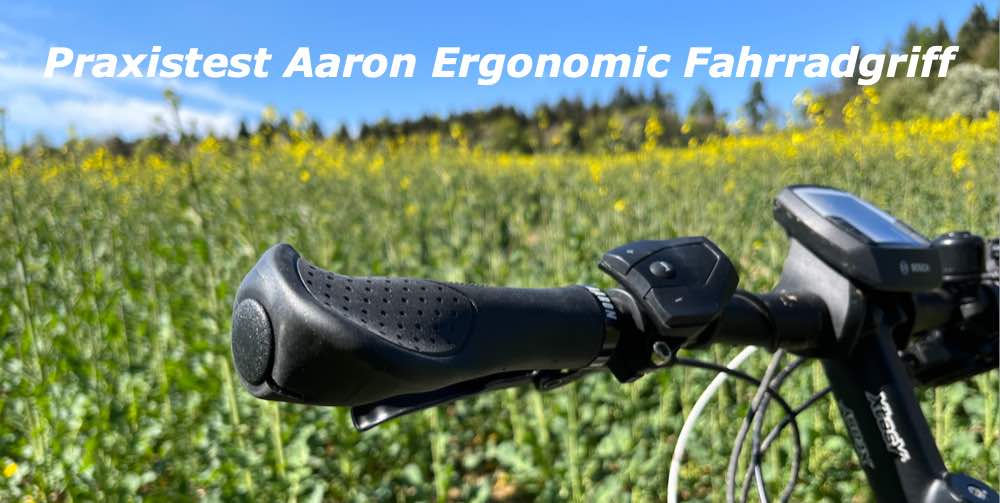 Das Bild zeigt den Aaron Ergonomic Fahrradgriff im Test