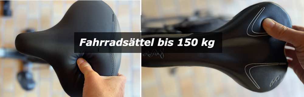 Fahrradsattel bis 150 kg Nutzergewicht